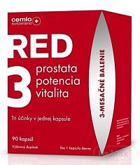 Cemio RED3 darček 2022 1×90 cps, výživový doplnok pre mužov.