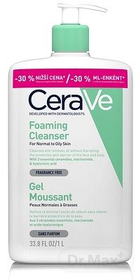 CeraVe ČISTIACI PENIVÝ GÉL PROMO na normálnu až mastnú pleť 1x1 l