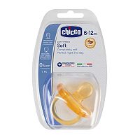 Chicco Cumlík celokaučukový Physio Soft 6-16m 1×1 ks, od 6 do 16 mesiacov