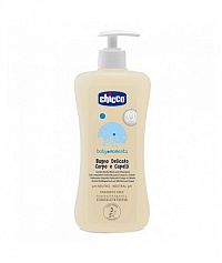Chicco Jemný šampón na telo a vlasy s neutrálnym pH a dávkovačom 500 ml
