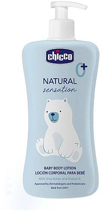 CHICCO Mlieko telové Natural Sensation s bambuckým maslom a vitamínom E 500ml, 0m+