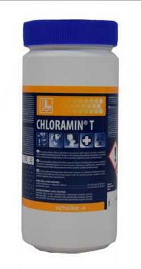 Chloramin T univerzálny práškový chlórový dezinfekčný prípravok dóza 1 kg
