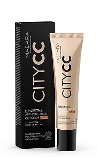 CITYCC Hyaluronic Anti-pollution CC cream SPF 15, light 1×40 ml, krém s ochranným faktorom