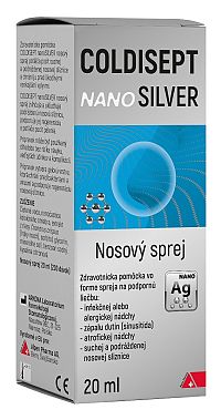 Coldisept nanoSilver nosový sprej 1×20 ml, nosový sprej