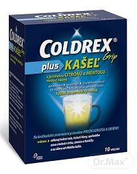 Coldrex Grip Plus kašeľ s príchuťou citrónu a mentolu plo.por.10 x 500 mg