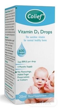 Colief Vitamin D3 Drops kvapky 1x20 ml