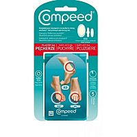 Compeed NÁPLASŤ na pľuzgiere MIX (2x stredná na päty + 2x malá + 1x malá na prsty) 1x5 ks
