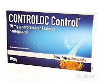 CONTROLOC Control 20 mg gastrorezistentné tablety tbl ent 20 mg (blis. Al/Al) 1x14 ks
