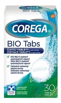 COREGA BIO Tabs antibakteriálne čistiace tablety 1x30 ks