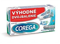 COREGA fixačný krém Extra silný bez príchute, výhodné balenie 2x40 g