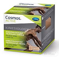 Cosmos ACTIVE Kineziologická tejpovacia páska 1×1 ks, béžová tejpa 5x5 cm