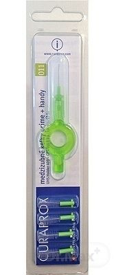 CURAPROX CPS 011 prime + handy svetlozelená medzizubné kefky 5 ks + handy držiak UHS 409, 1x1 set