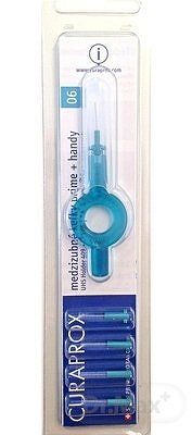 CURAPROX CPS 06 PRIME TYRKYSOVÁ medzizubné kefky 5ks + handy držiak UHS 409, 1x1 set
