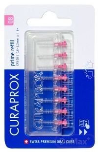 CURAPROX CPS 08 prime refill ružová medzizubné kefky bez držiaka 1x8 ks