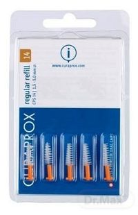CURAPROX CPS 14 regular refill ORANŽOVÁ medzizubné kefky bez držiaka 1x5 ks