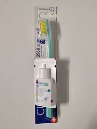 CURAPROX CS 3960 supersoft + PERIO PLUS BALANCE zubná kefka 1 ks + vzorka ústnej vody 10 ml, 1x1 set