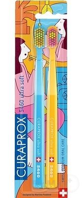 CURAPROX CS 5460 ultrasoft Kúpeľňová Edícia zubná kefka (dvojbalenie), 1x2 ks