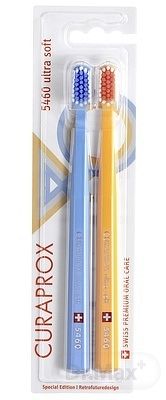 CURAPROX CS 5460 ultrasoft Retro Edícia - modrá zubná kefka (dvojbalenie), 1x2 ks