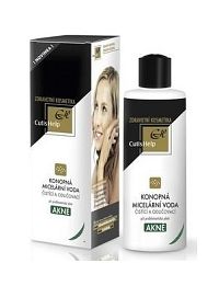 CutisHelp AKNÉ konopná micelárna voda pre čistenie a odlíčenie pleti 1x200 ml