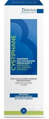 Cystiphane BIORGA S Normalizujúci šampón 1x200 ml, šampón proti lupinám