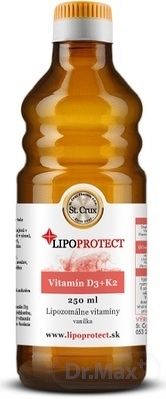 D3+K2 LIPOPROTECT - St. Crux lipozomálne vitamíny v oleji, vanilka, 1x250 ml