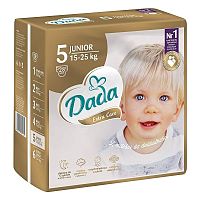 DADA Jednorázové plienky Extra Care Junior veľ. 5 (15 - 25 kg), 28 ks 1×28 ks, z netkanej textílie