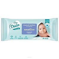 DADA Vlhčené obrúsky Extra Soft sensitive 80 ks 1×80 ks, bez vône