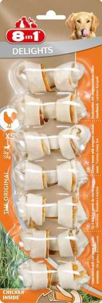 Delights Kosť s Koža 7×84 g, kosť s kožou pre psy