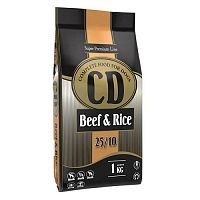 DELIKAN CD Beef and Rice 25/10 1kg Kompletné superprémiové krmivo s hovädzím mäsom a ryžou pre psov stredných a väčších plemien