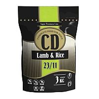 DELIKAN CD Lamb and Rice 23/11 3kg Kompletné superprémiové krmivo s jahňacím mäsom a ryžou pre psy stredných a veľkých plemien