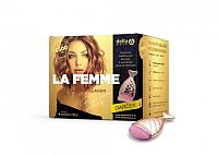 DELTA LA FEMME Beauty Collagen + rozpustný prášok na prípravu nápoja 1x196 g + make-up štetec , 1x1 set