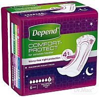 DEPEND MAXIMUM inkontinenčné vložky pre ženy, 12,5x34 cm, savosť 953 ml, 1x6 ks