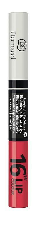 DERMACOL 16H Lip Colour č.3 farba na pery a lesk 2v1