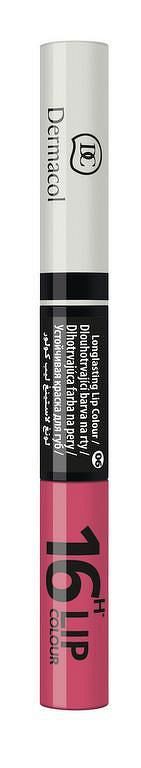 DERMACOL 16H Lip Colour č.6 farba na pery a lesk 2v1