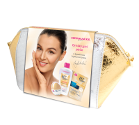 Dermacol 3D Hyaluron Therapy denný pleťový krém 50 ml + micelárna voda 200 ml + hydratační a remodelační maska 2 x 8 g + kosmetická taška darčeková sada