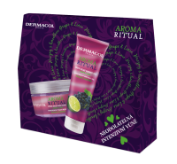 Dermacol Aroma Ritual Hrozno s limetkou III antistresové telové mlieko Hrozno s limetkou 200 ml + Antistresový sprchový gél Hrozno s limetkou 250 ml darčeková sada