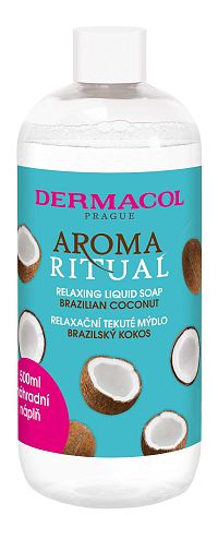 Dermacol Aroma Ritual tekuté mydlo brazilský kokos - náhradná náplň 500 ml