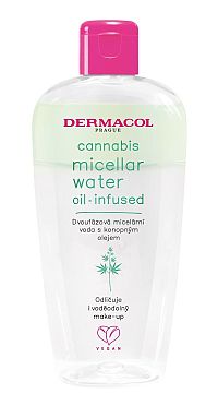 Dermacol Cannabis dvojfázová micelárna voda 1×200 ml, micelárna voda