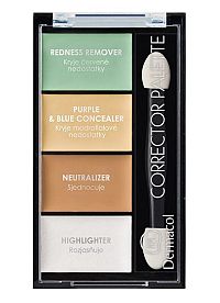 Dermacol Corrector Palette Štvorfarebná paleta korektorov a rozjasňovača 9 g