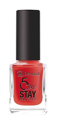 Dermacol Dlhotrvajúcí lak na nechty 5 Days Stay č.21 Monroe Red 1×11 ml, lak na nechty