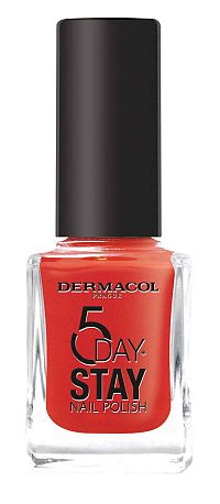 Dermacol Dlhotrvajúcí lak na nechty 5 Days Stay č.52 Too hot 1×11 ml, lak na nechty