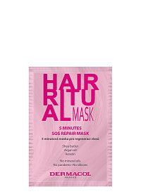 Dermacol HAIR RITUAL 5 minútová maska pre regeneráciu vlasov 1×15 ml