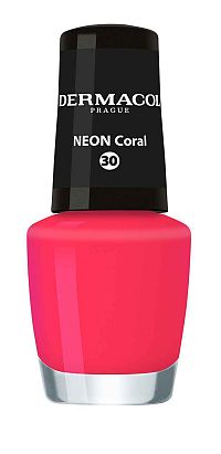 Dermacol Lak na nechty Neon Coral č.30 1×5 ml, lak na nechty