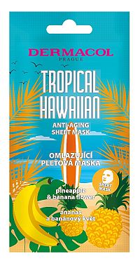 Dermacol Tropical Hawaiian omladzujúca textilná maska 1×1 ks, textilná maska