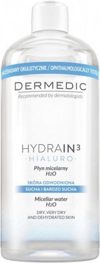 DERMEDIC HYDRAIN3 HIALURO H2O micelárna voda 1x500 ml