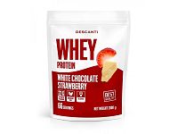 Descanti Whey Protein White Chocolate Strawberry 1×2000 g, proteínový prášok