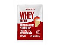 Descanti Whey Protein White Chocolate Strawberry 1×30 g, proteínový prášok