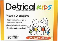 Detrical Kids Vitamín D s príchuťou kola pastilky 1x30 ks
