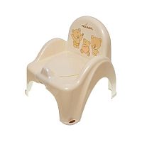 Detský nočník s poklopom Medveď béžový , 20C17635