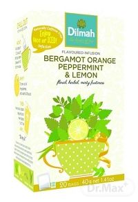 Dilmah BERGAMOT ORANGE PEPPERMINT & LEMON 20×2 g (40 g), ovocný čaj, nálevové vrecúška